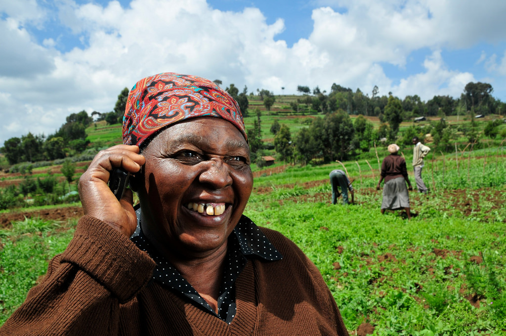 A farmer in Kenya