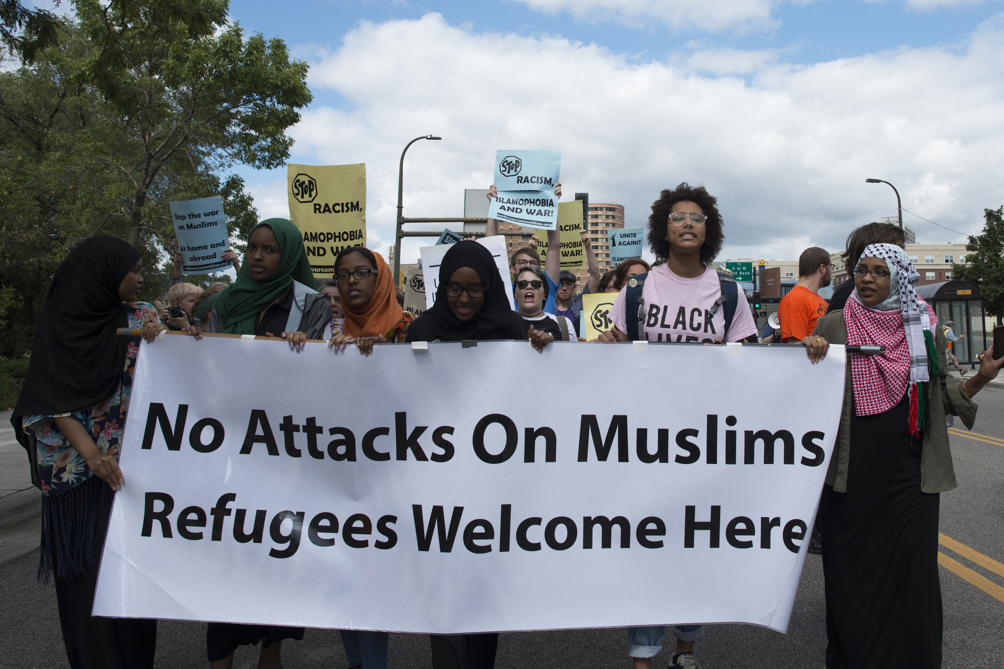 Protesters in Minneapolis, MN