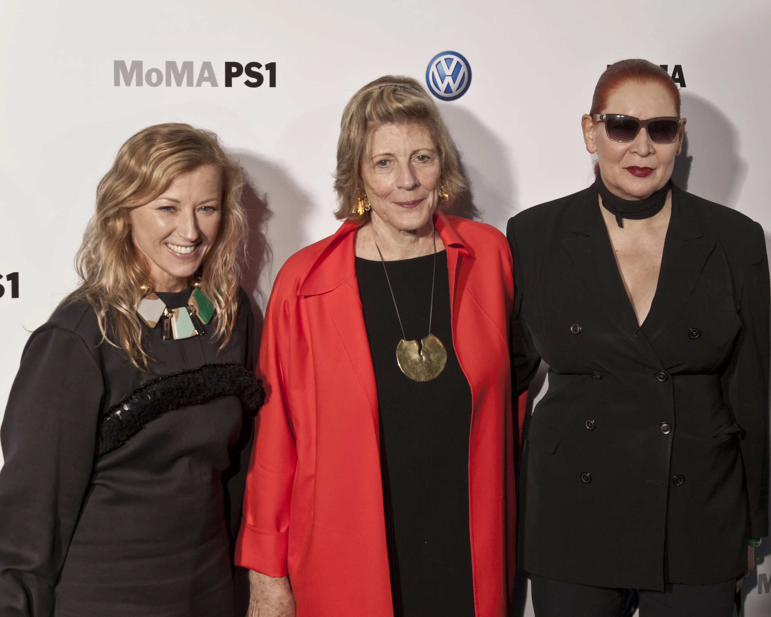 Agnes Gund (center) with Cindy Sherman and Katharina Sierverding. Photo: lev radin/shutterstock