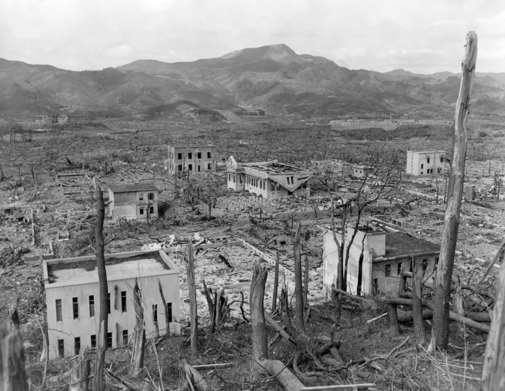 Ruins of Nagasaki, Japan. photo: Everett Historical/shutterstock