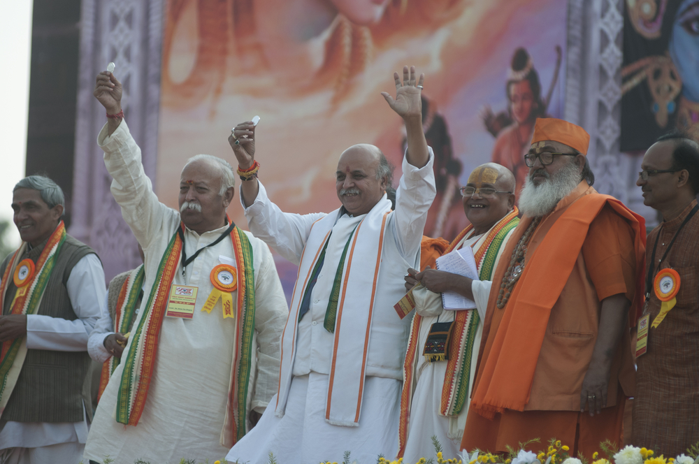 Hindu Nationalists rally in India. arindambanerjee/shutterstock