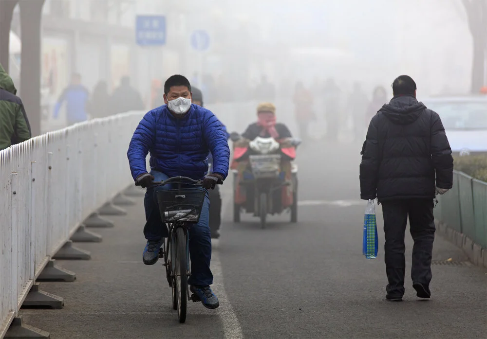 A bicyclist in Beijing. Photo: testing/shutterstock