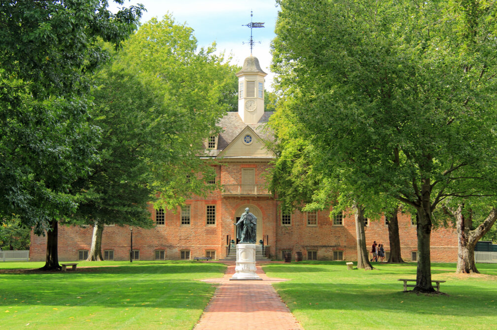 William &amp; Mary in Williamsburg, VA. William Silver/shutterstock