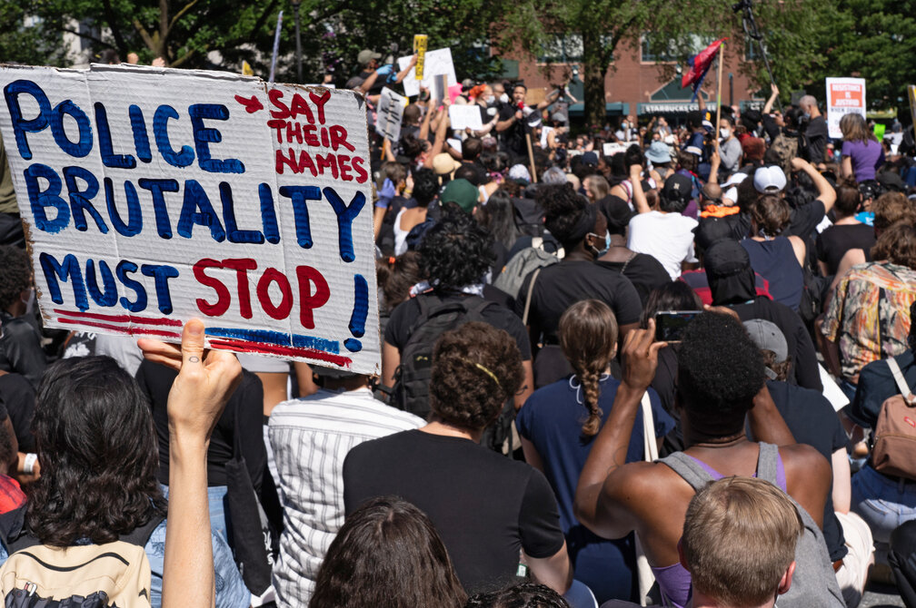 Protesters gather in Union Square in New York City on the fourth straight day of protests. Ron Adar/shutterstock