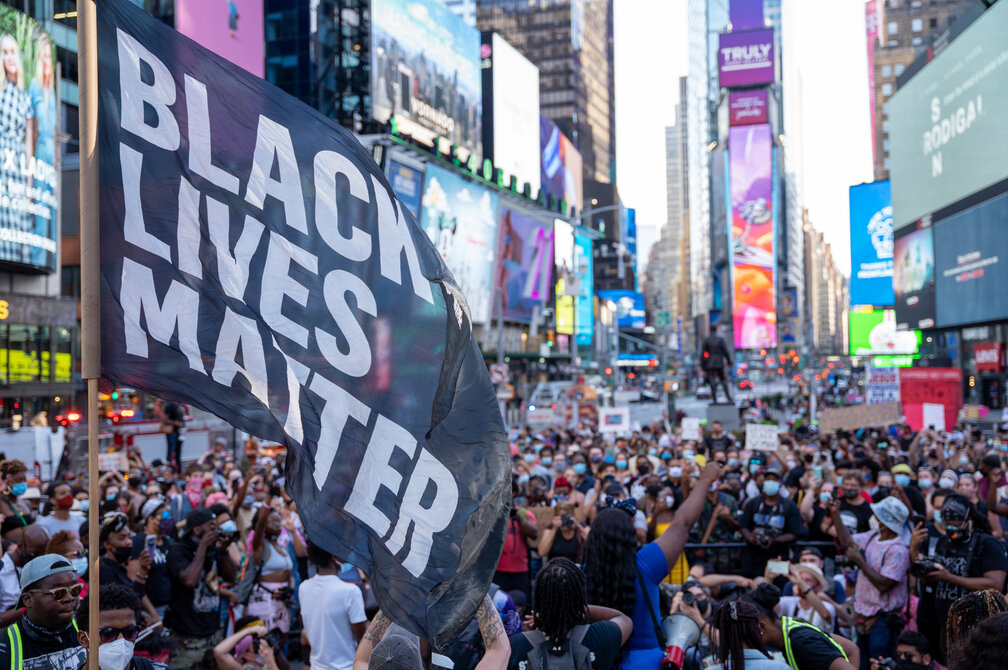 A recent protest in New York City. Julian Leshay/shutterstock