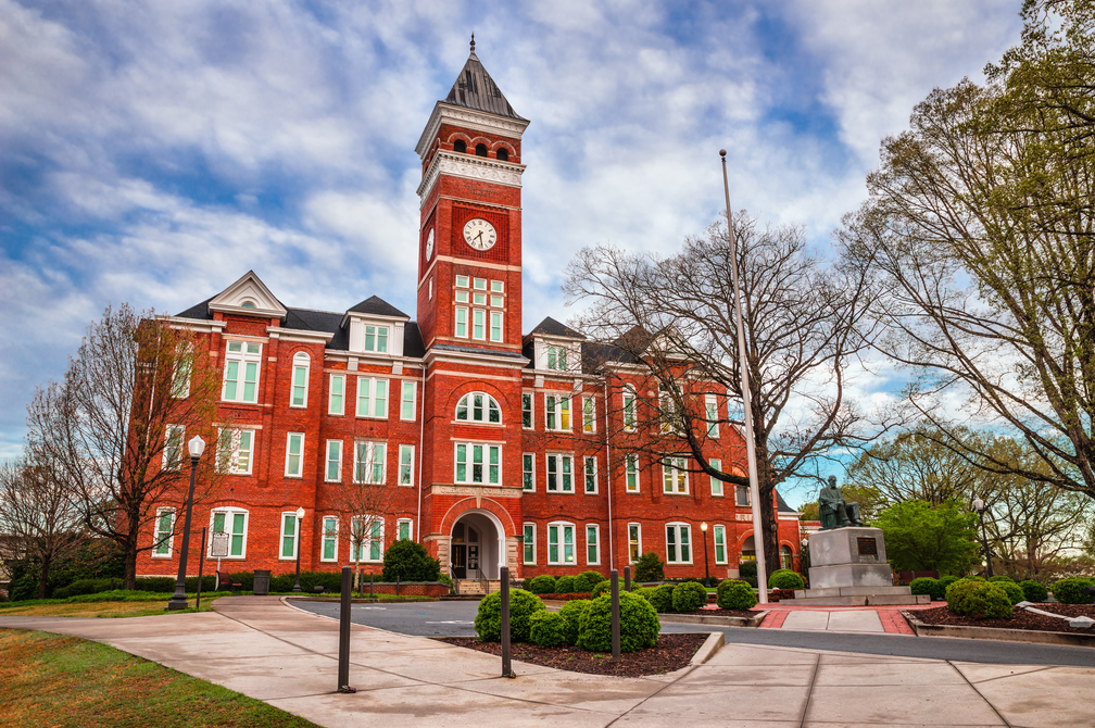 Clemson University is among the schools that have benefitted from a string of big recent gifts. &nbsp;Rob Hainer/shutterstock