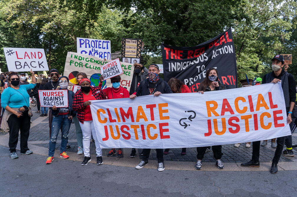 From the March For Climate Justice NYC on September 20, 2020. Ron Adar/SHUTTERSTOCK