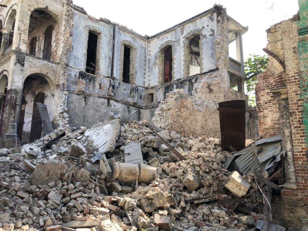 Damage from the 2021 haiti earthquake. photo: USAID’s Bureau for Humanitarian Assistance , Public Domain