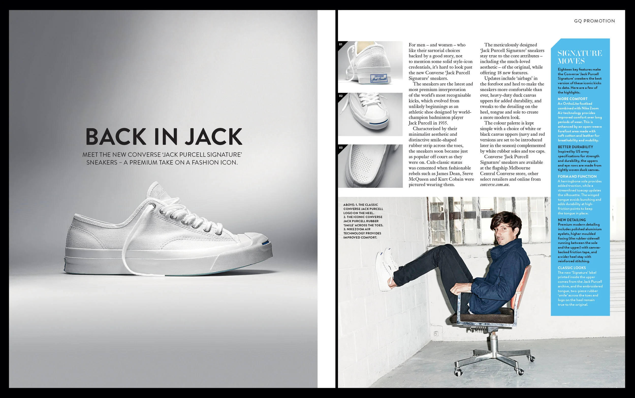 Converse 'Jack Purcell' - GQ Australia 