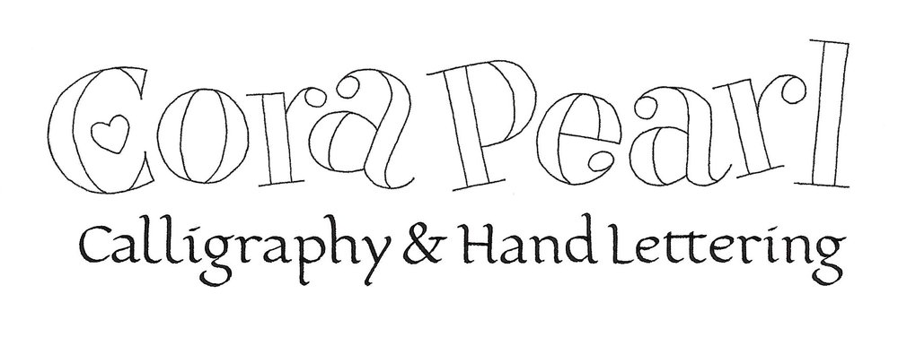 Cora Pearl Calligraphy