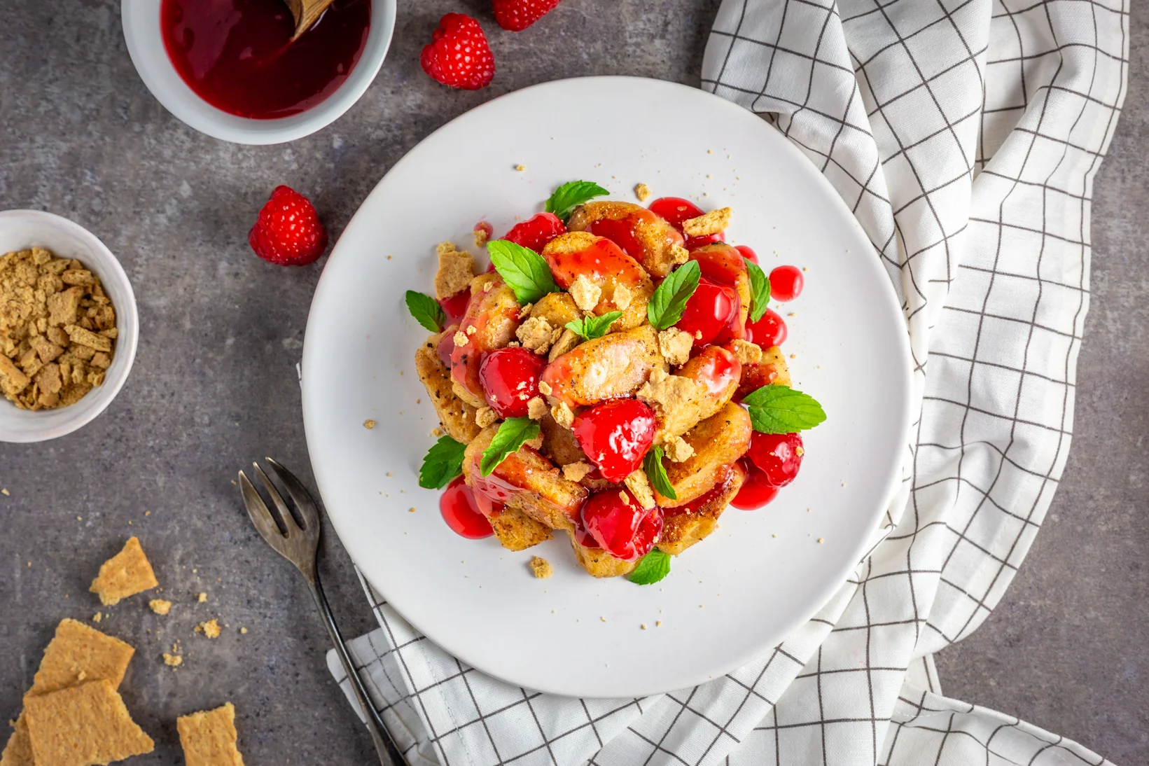 Raspberry Cheesecake Gnocchi