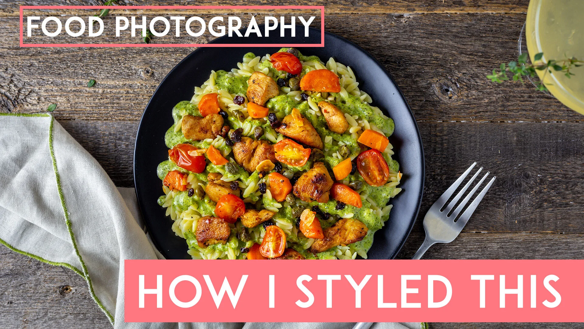 Food Styling: How I Styled This Pesto Orzo Dish