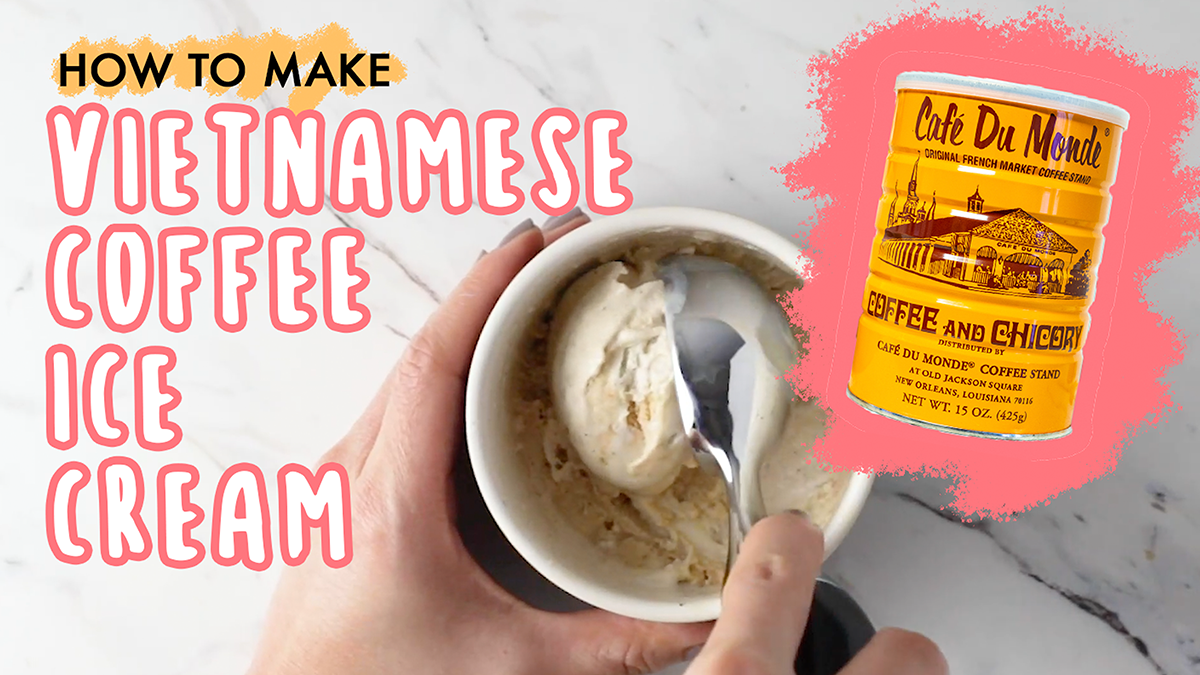 How to Make Vietnamese Coffee Ice Cream