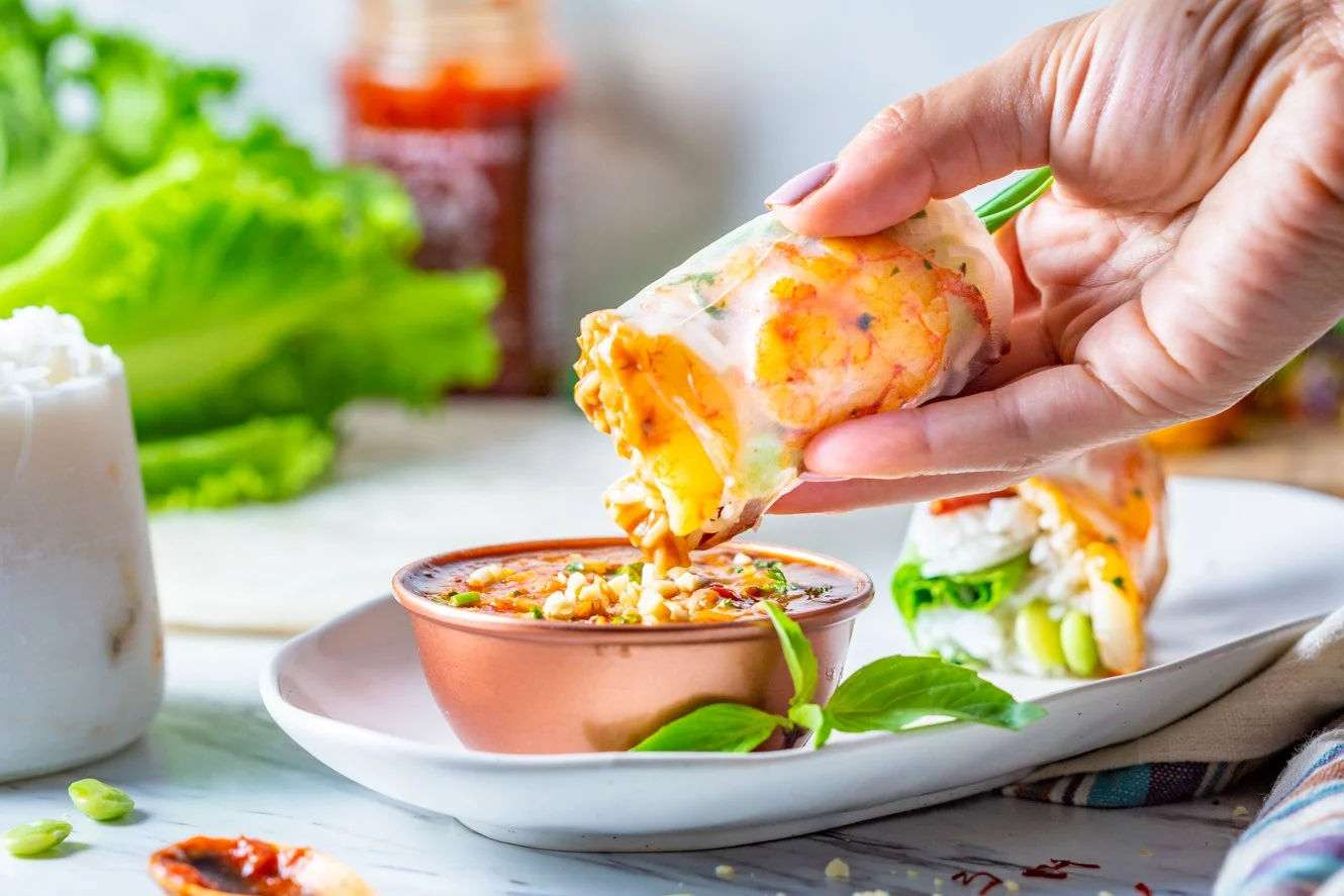 3-Ingredient Vietnamese Peanut Sauce Recipe for Spring Rolls [in 5 minutes!]