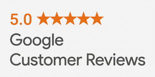 5.0 stars — Google Customer Reviews