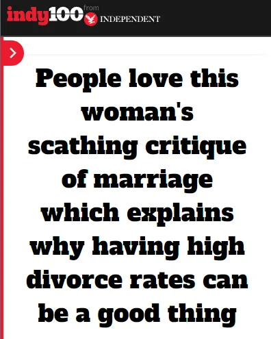 "Is a high divorce rate indicative of a failing society? Bosnian Muslim author Arnesa Buljusmic-Kustura took to Twitter last week to offer an alternative view..."