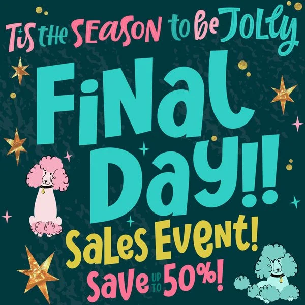 The clock is ticking! ⏰ Final Day to grab 10-50% off everything in our holiday sale! ✂️ How will you level up your grooming skills? #GroomingSale #HolidaySavings #jodimurphy #groomingapparel #groomingshears #groomereducation #groomingtutorials #givea