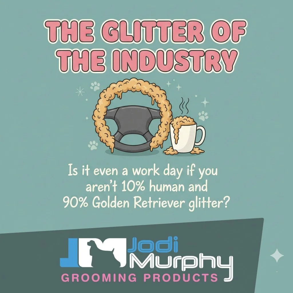 They call it "dog hair." We call it "Groomer Glitter." ✨🐾

Let&rsquo;s be honest&mdash;by 2:00 PM, it&rsquo;s in our coffee, it&rsquo;s covering our cars, and it&rsquo;s definitely going home with us for dinner. It&rsquo;s messy,