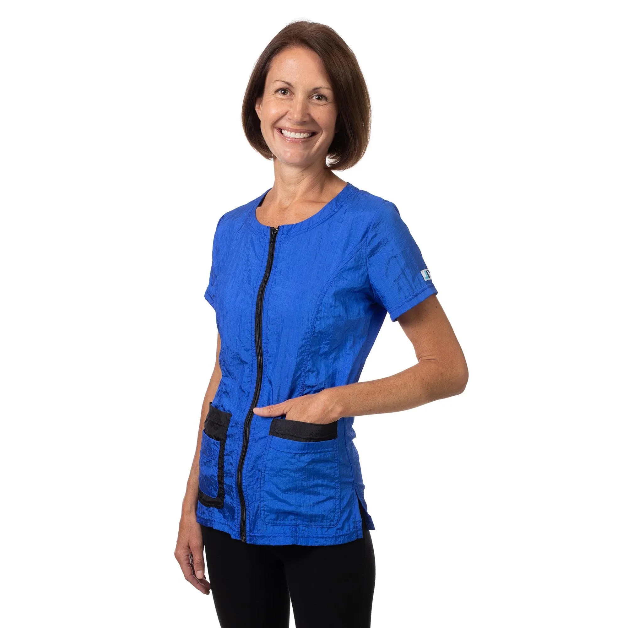 Groomer's Double Pocket Short Sleeve Top (XXS-3X) for Dog Groomers | Jodi Murphy Grooming Products