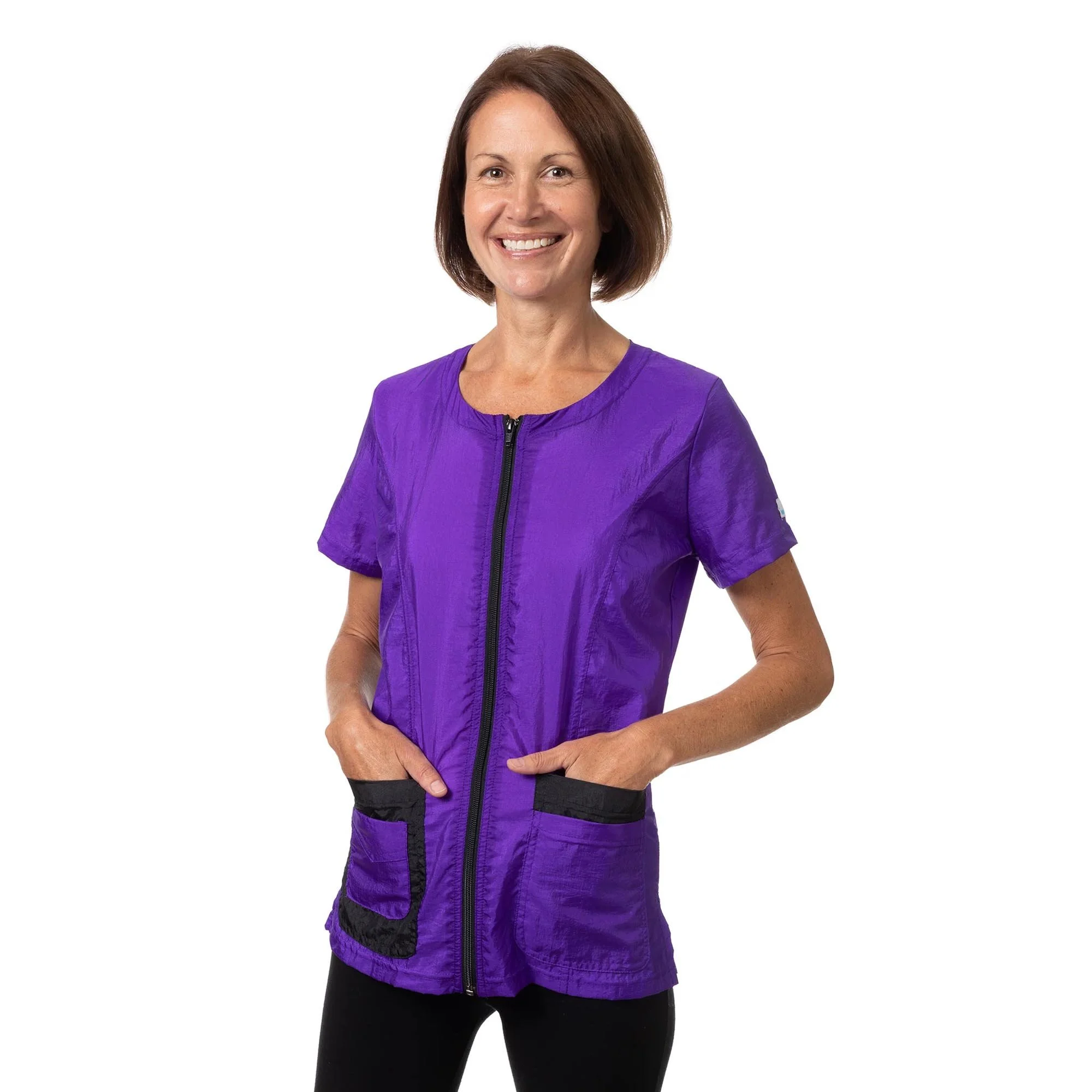 Groomer's Double Pocket Short Sleeve Top (XXS-3X) for Dog Groomers | Jodi Murphy Grooming Products