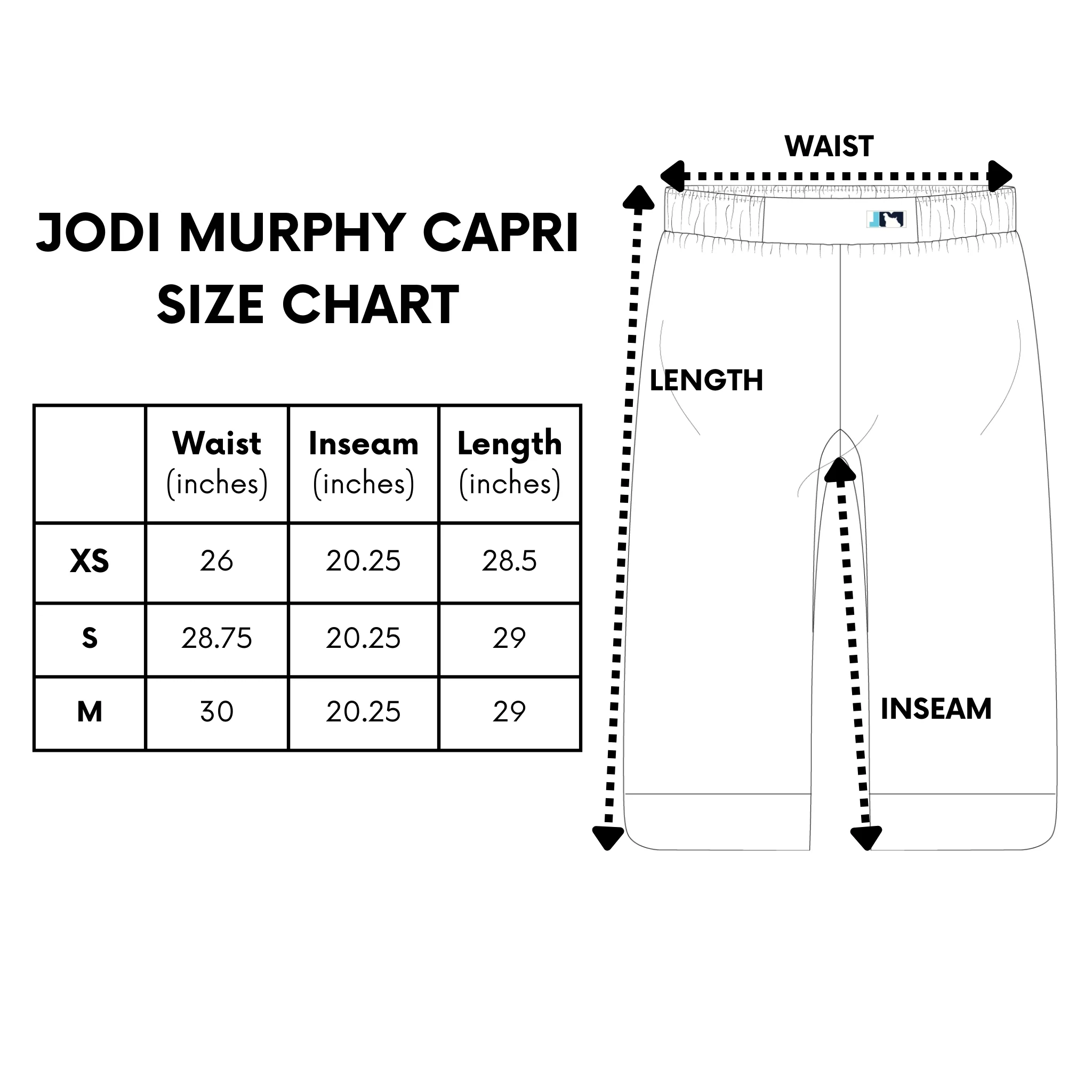 Groomer's Capri Pants (Low Rise) for Dog Groomers | Jodi Murphy Grooming Products