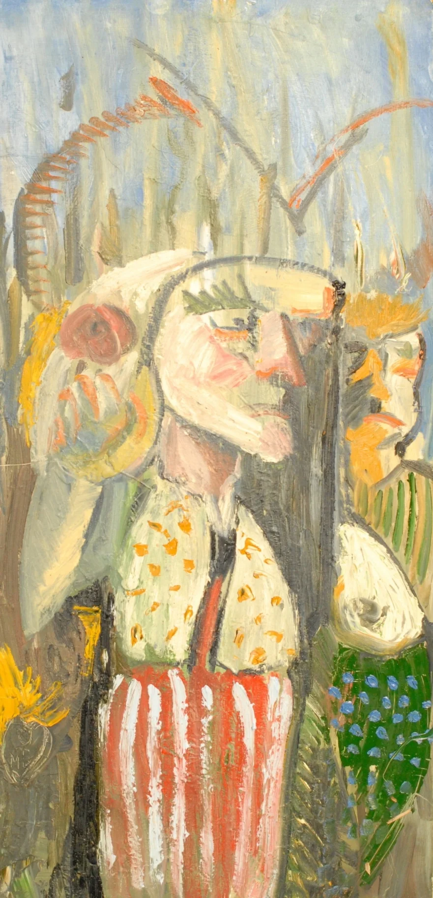  #Lovinthemarsh (2008) oil on board,&nbsp;40 x 20 inches 