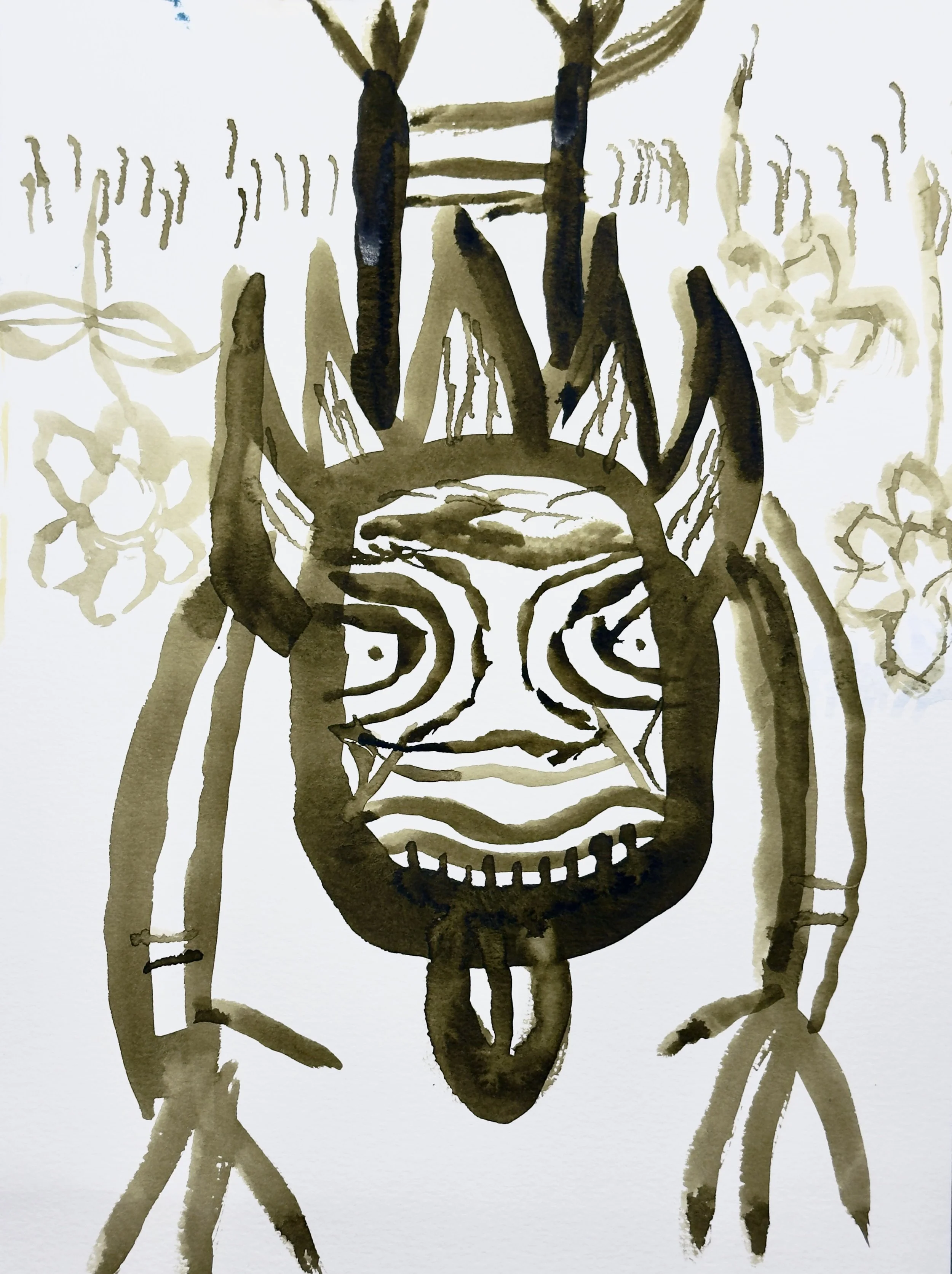  Water Color on Paper, 9” x 12” 