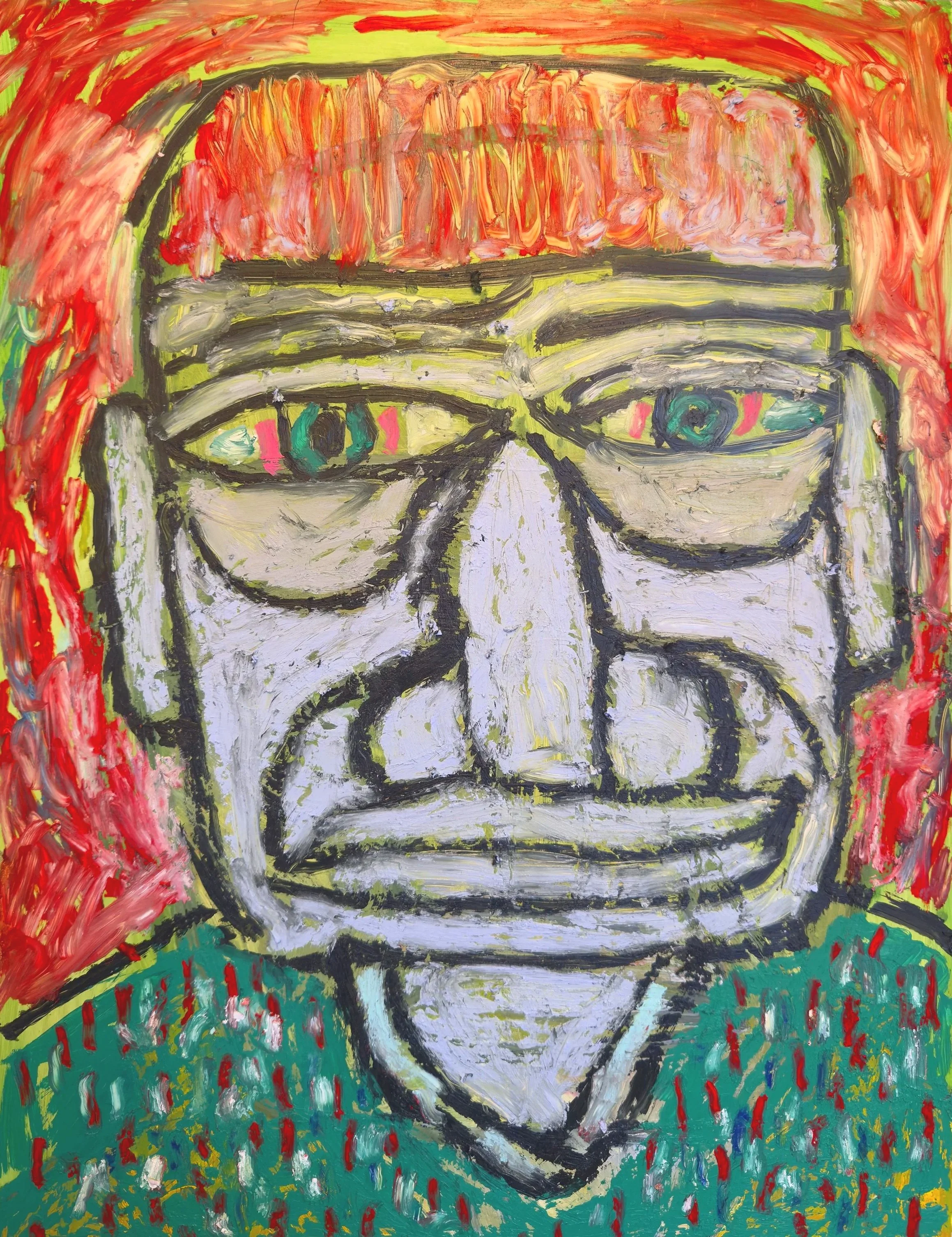  Oil on Masonite, 18" x 24" 