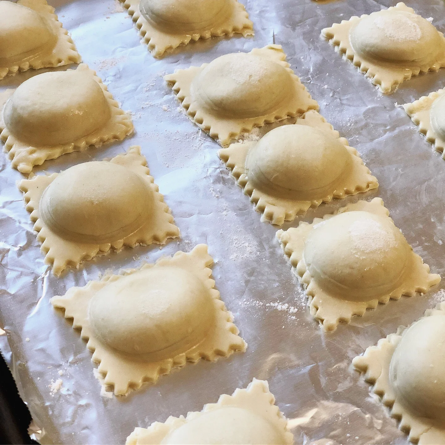Spinach Almond Ricotta Ravioli