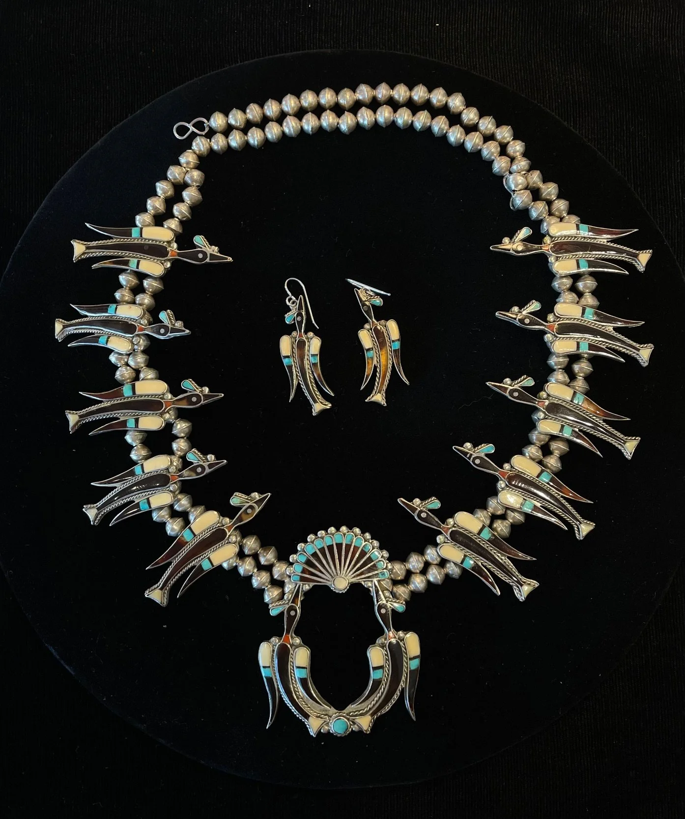 Peyote Bird Zuni Necklace.