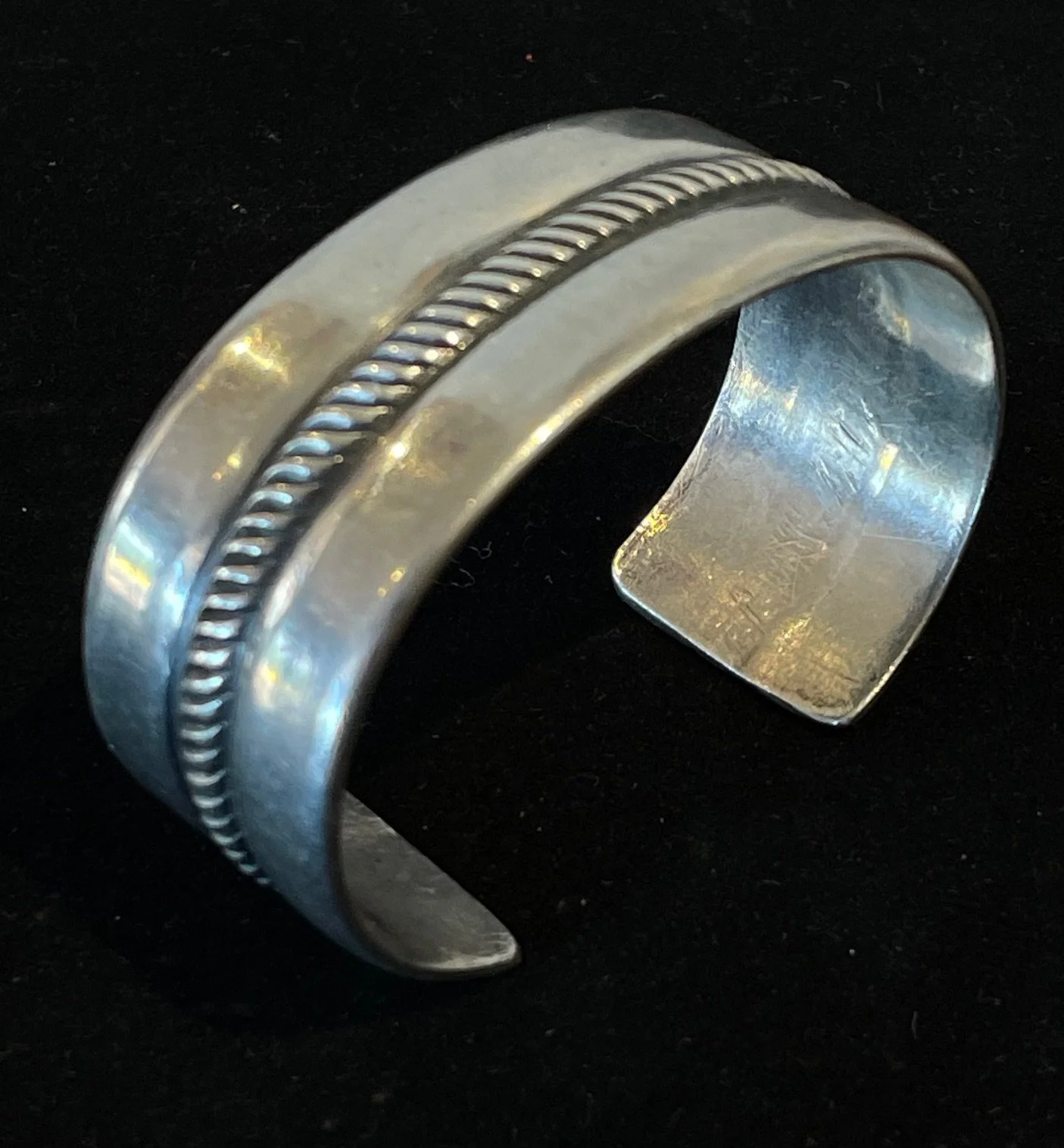 Indian School type silver cuff.