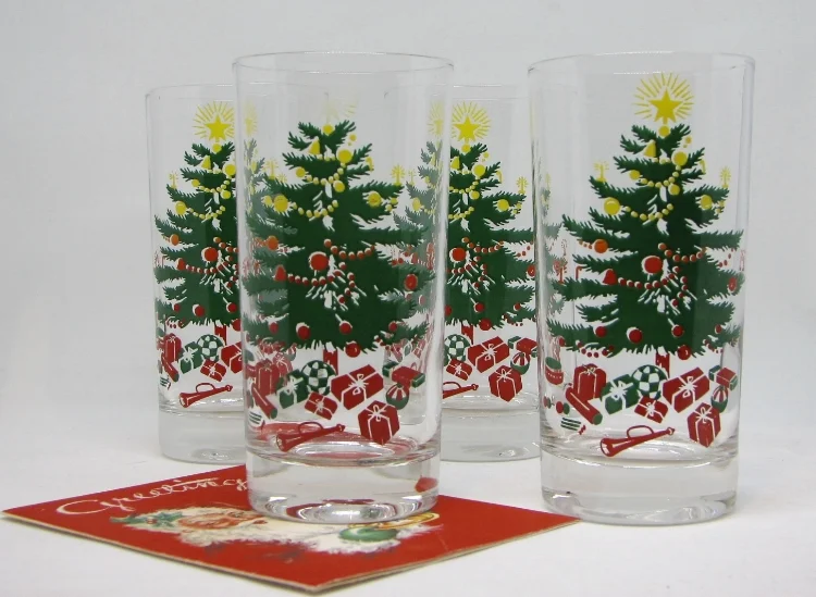 Let's hope one of those boxes under the tree contains some vintage cocktail glasses.