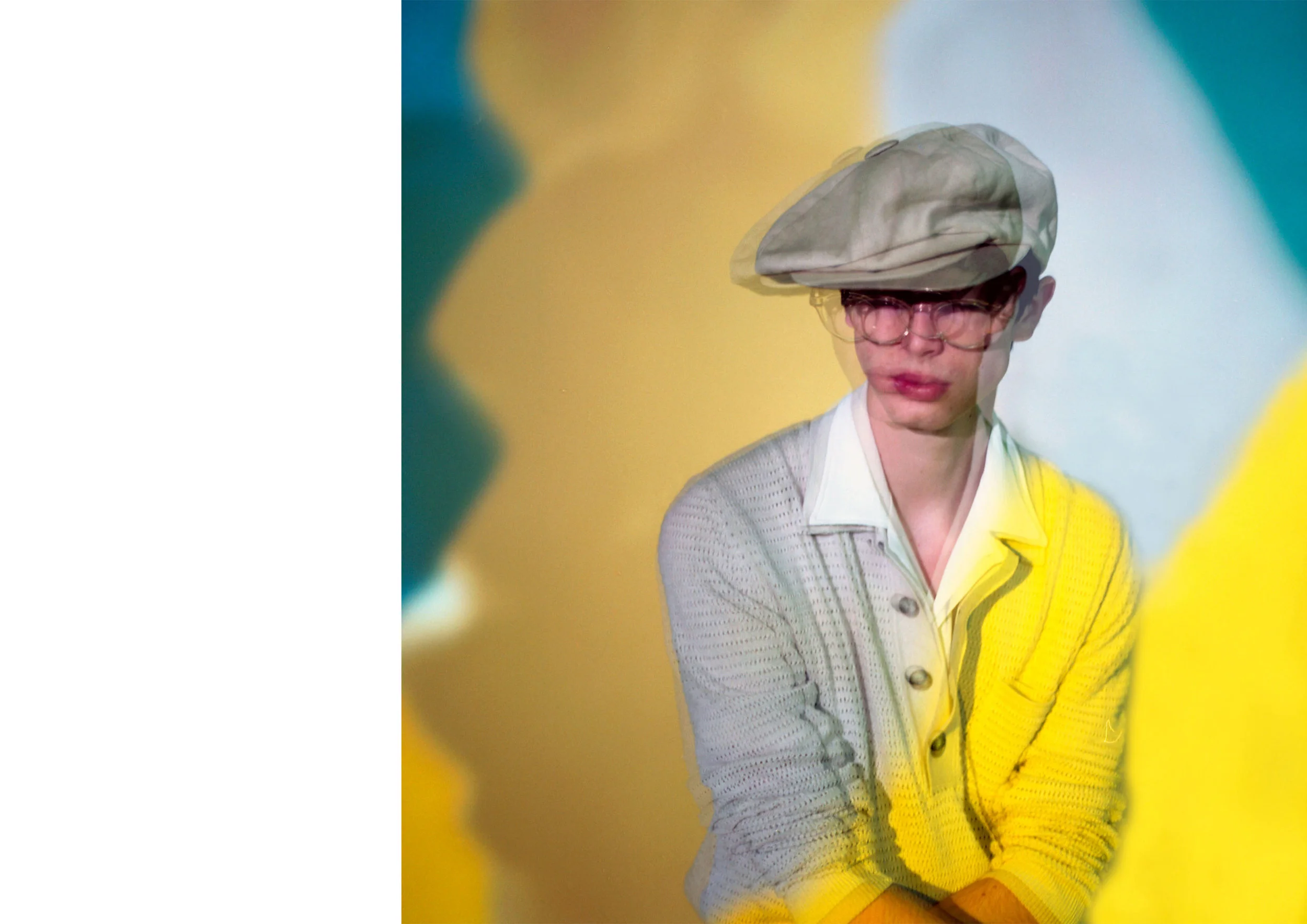 Hat - Nicholas Daley Glasses - Ace & Tate White Shirt , Jumper - CMMN SWDN Shorts - Nicholas Daley