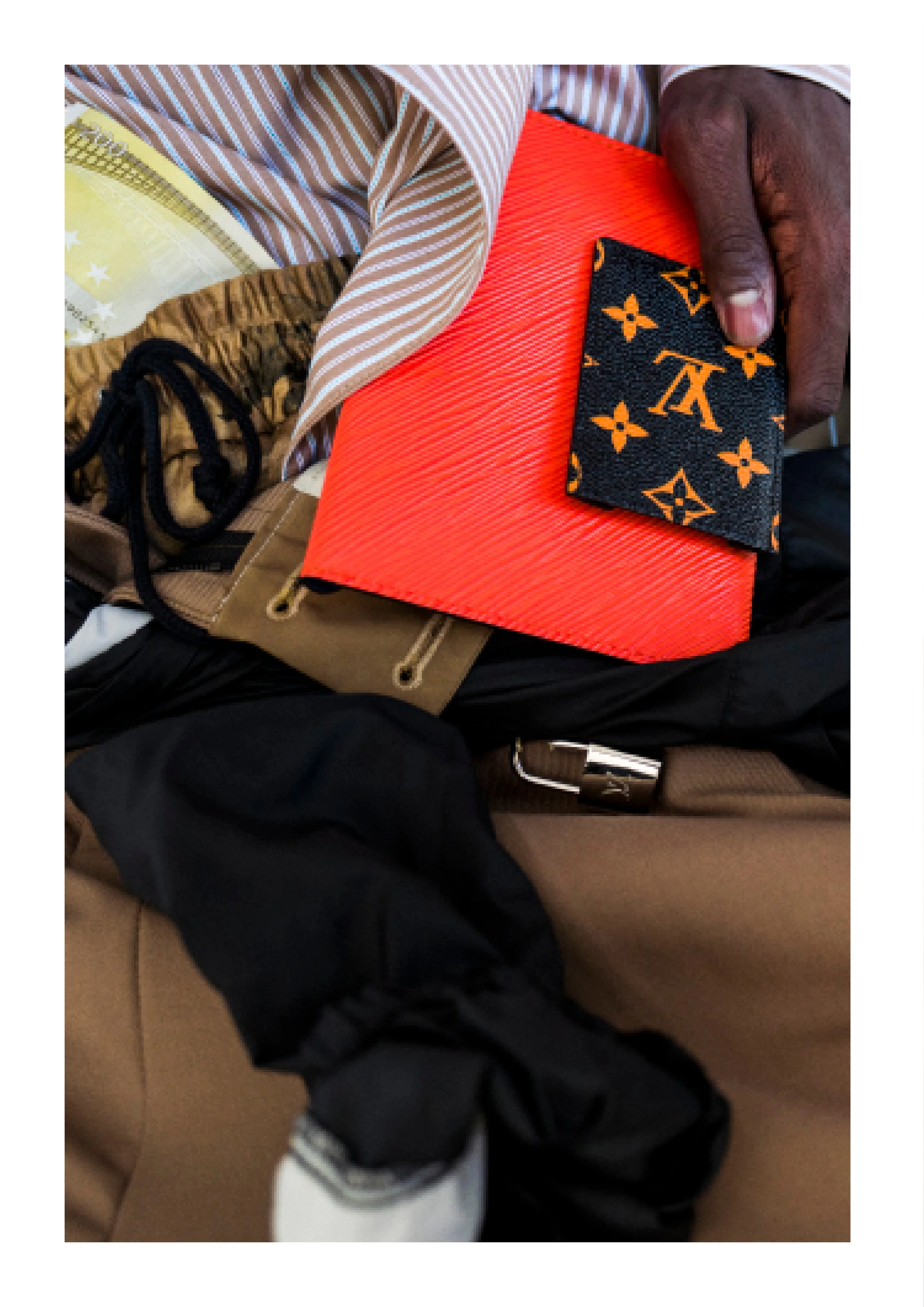 Shirt & Pants - Necessity Sense, Headwear - Prada, Wallet - Louis Vuitton