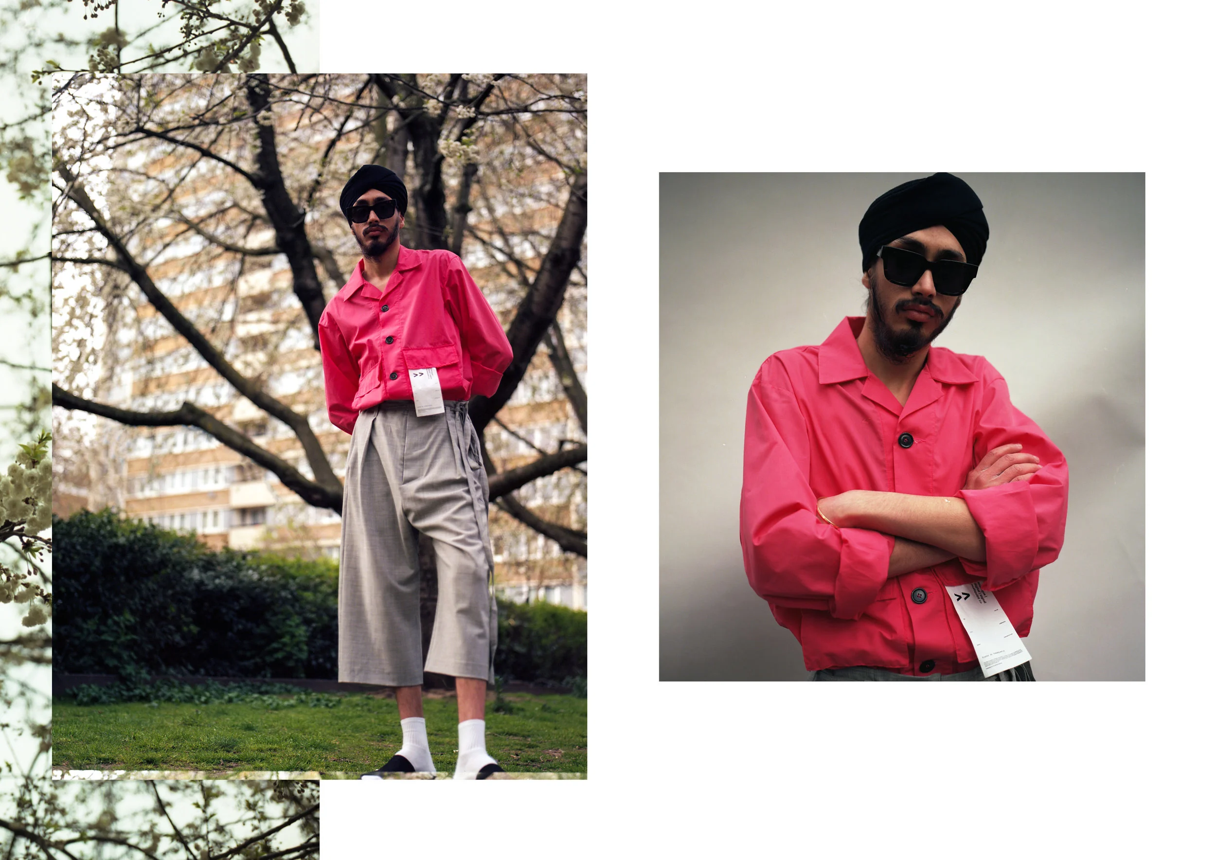 All clothes - Tourne de Transmission, Eyewear - Ace & Tate, Footwear - Clarks Originals
