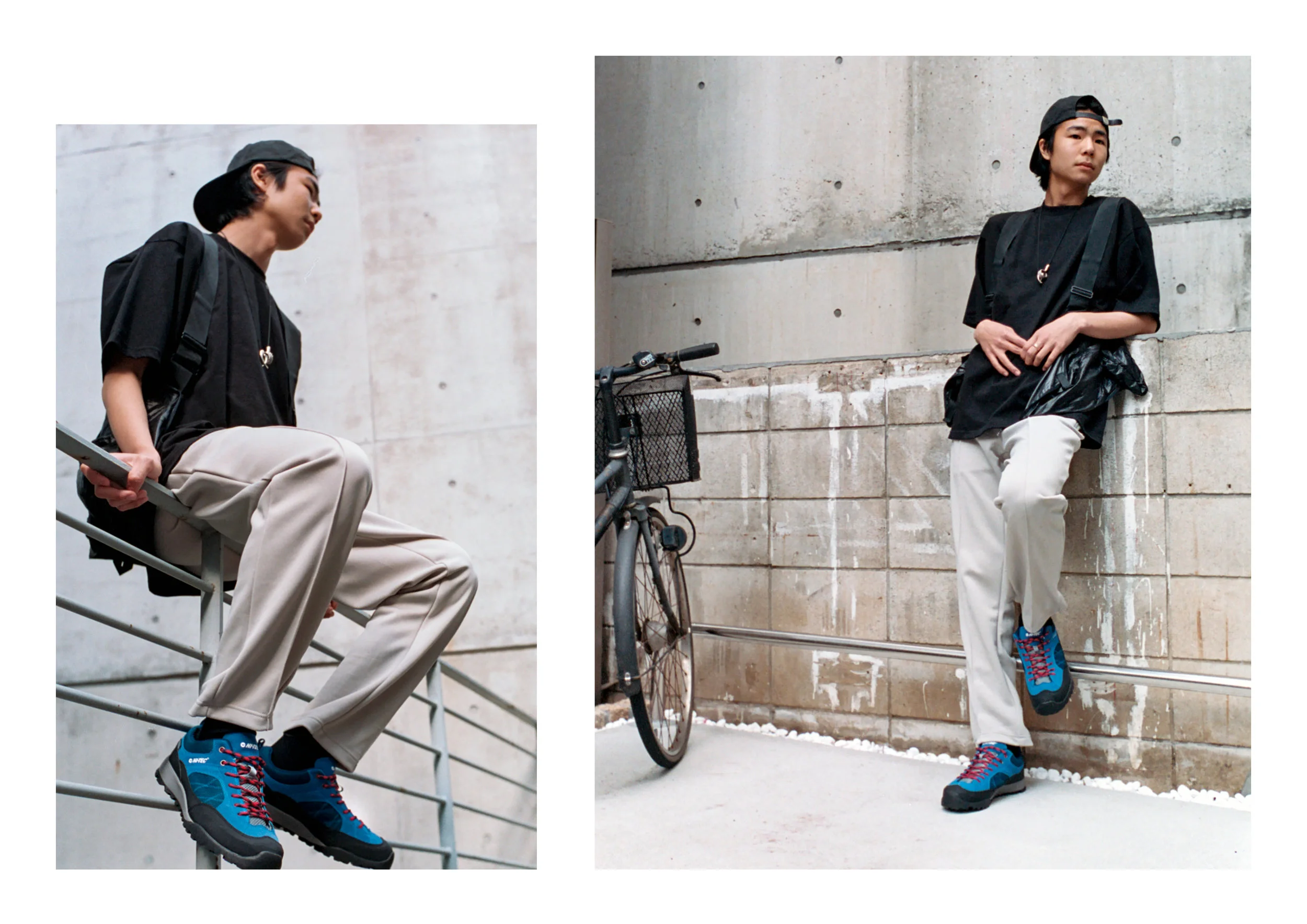 Top & Pants - Hi Tec HTS74, Footwear - Hi Tec Japan, Bag - Sasquatchfabrix, Hat - Norse Projects