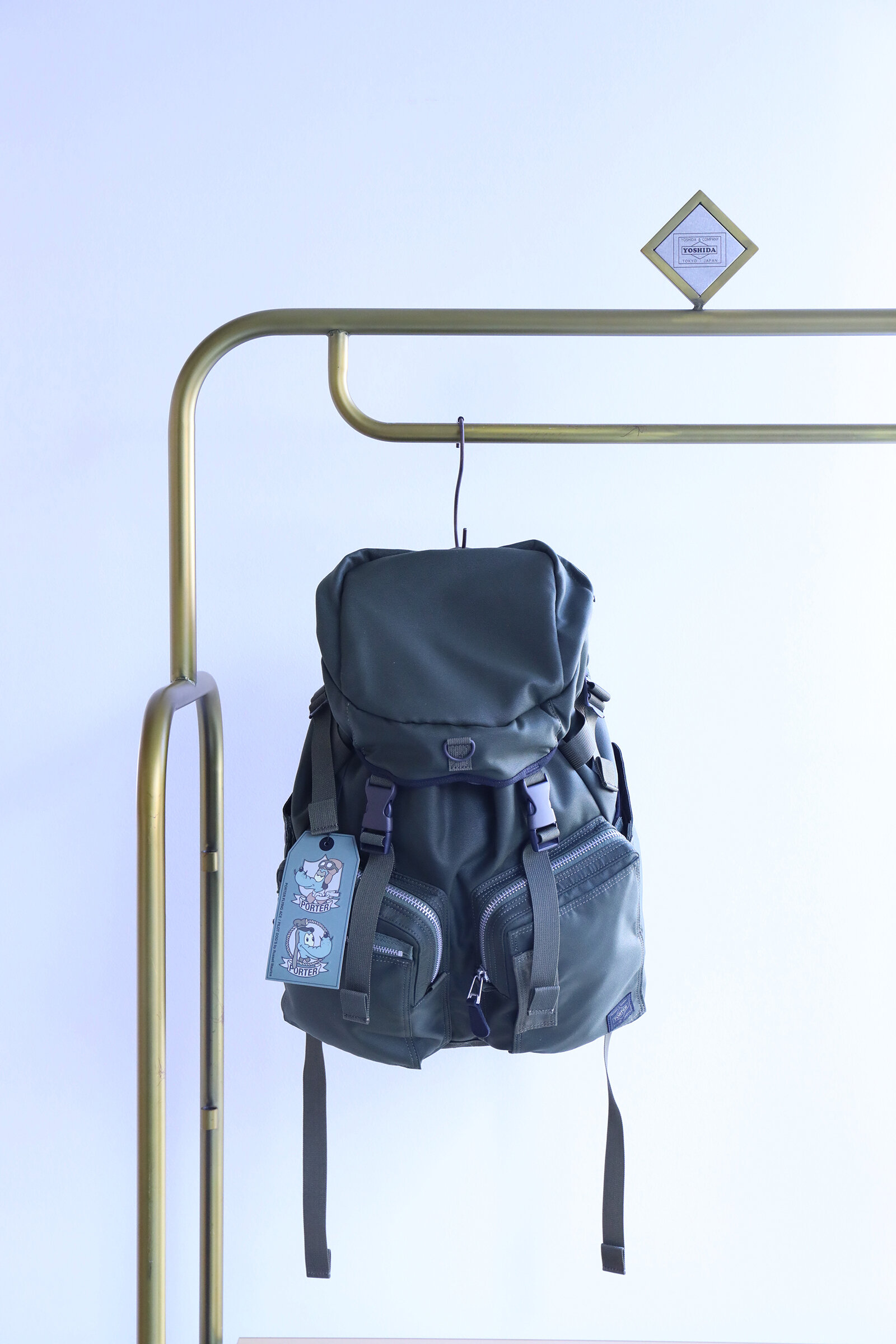 Flying Ace Webbing-Trimmed Nylon Backpack