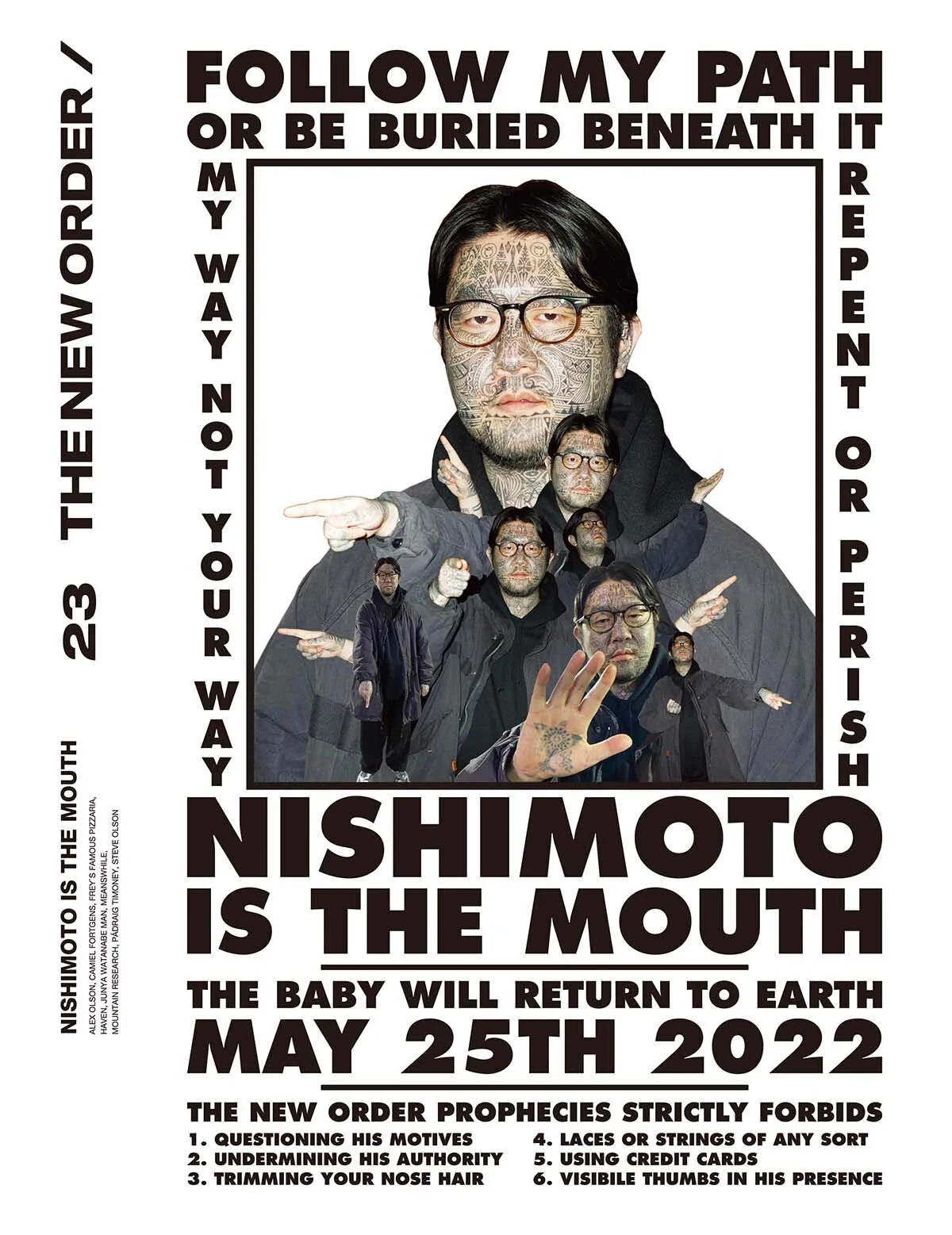 THE NEW ORDER ISSUE 23 - NISHIMOTO IS THE MOUTH — THE NEW ORDER /