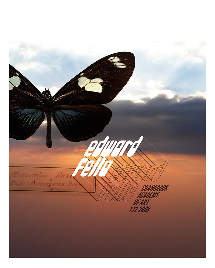 Ed Fella visit poster