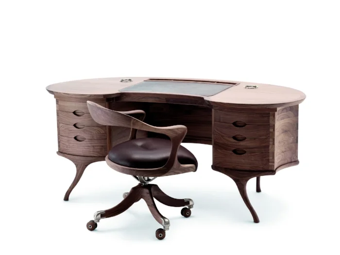 bean desk, marlowe chair