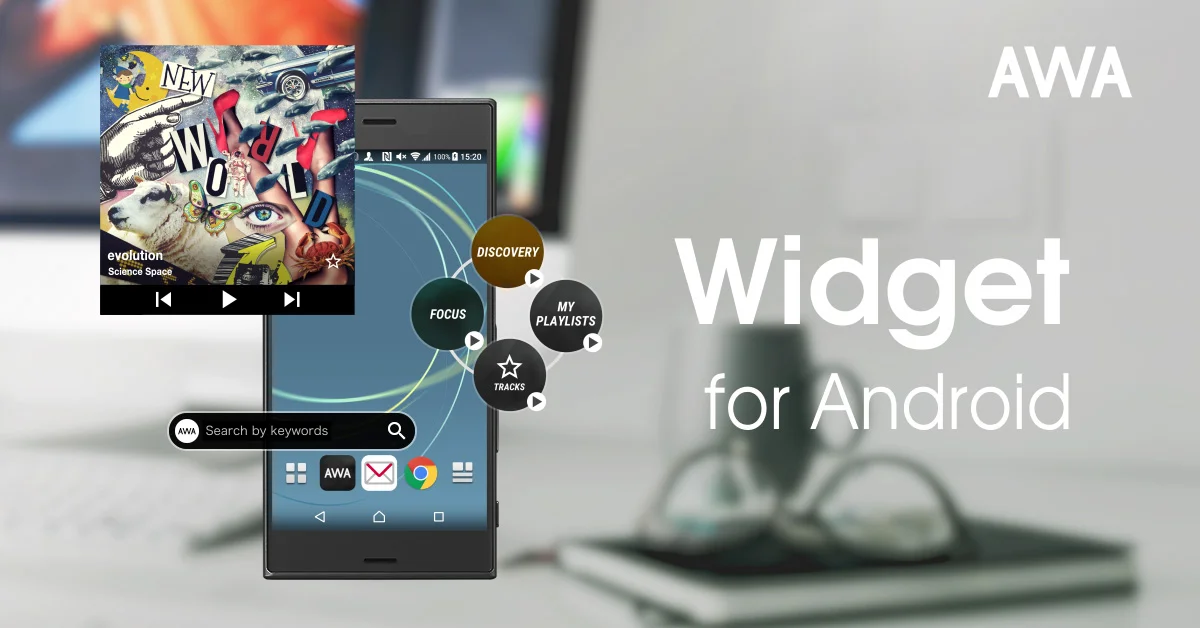 Three new widgets for Android now available! With "Player," "Quick Access Play," etc., you can experience music more easily and seamlessly.