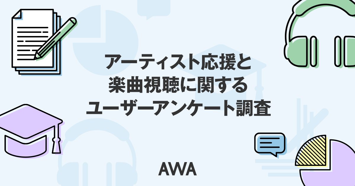 音楽サブスクでの楽曲視聴もアーティスト応援と認識！AWAがアーティスト応援と楽曲視聴に関するアンケート調査を実施
