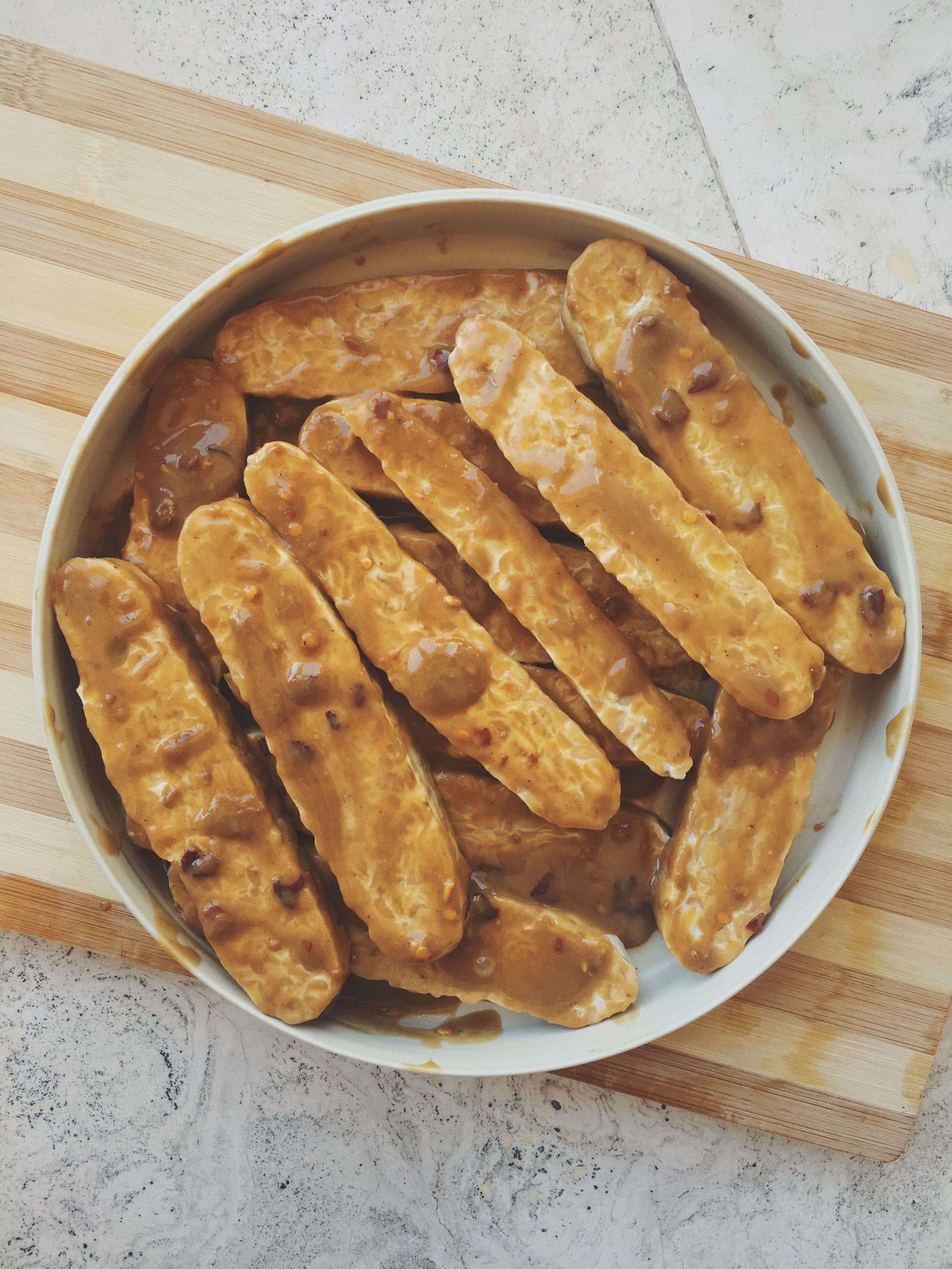 marinated tempeh at its finest 