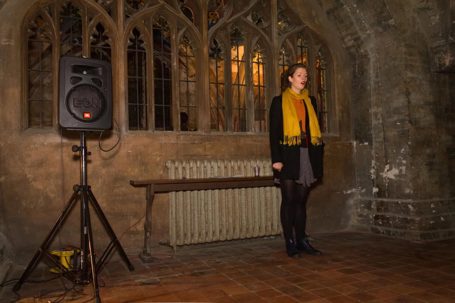Lucinda May Lift , 2016, voice recording from the crypt played every 30 minutes 
