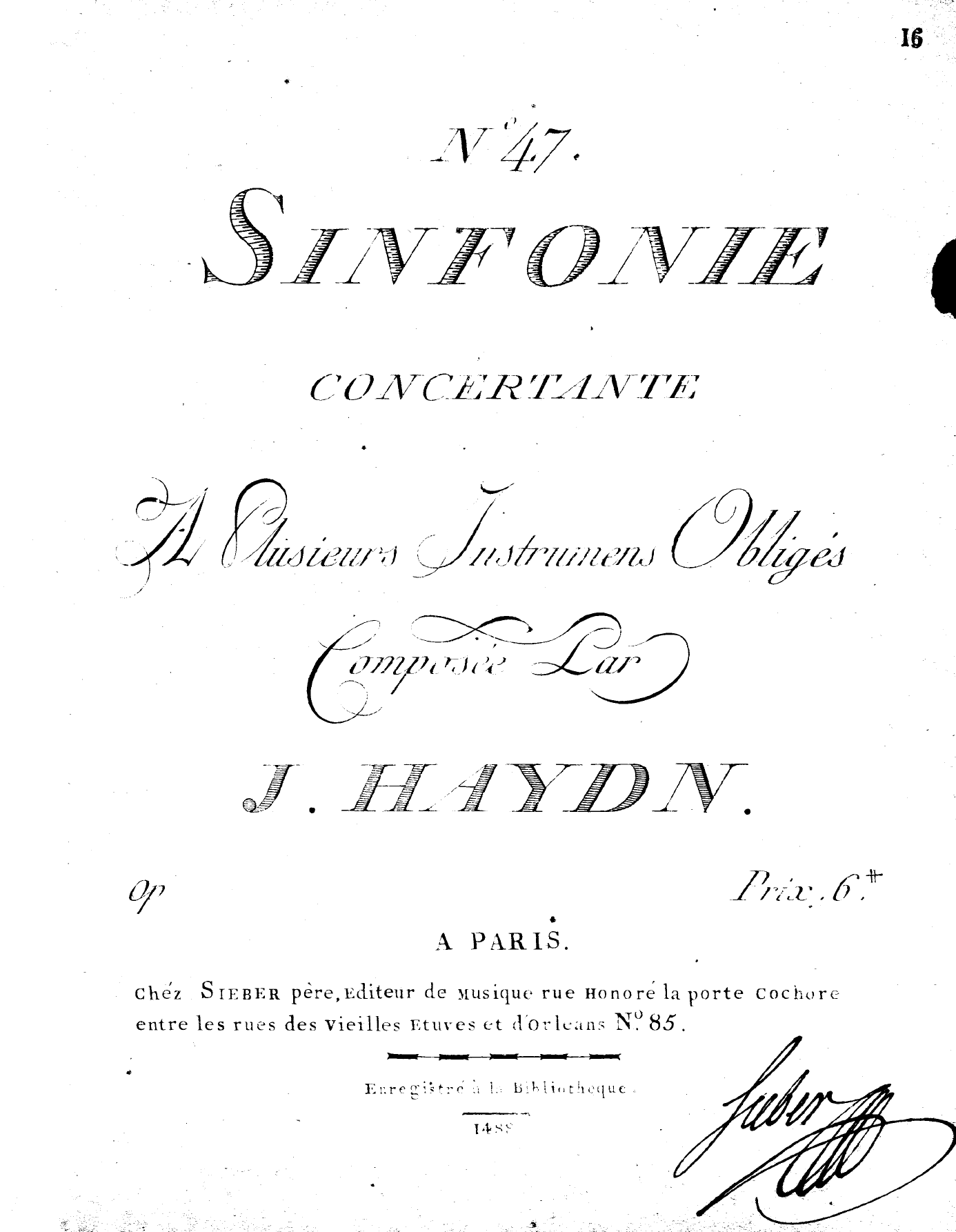 No 14 Sinfonia Concertante In B Flat Major Australian Haydn Ensemble No 14 Sinfonia Concertante In B Flat Major Australian Haydn Ensemble