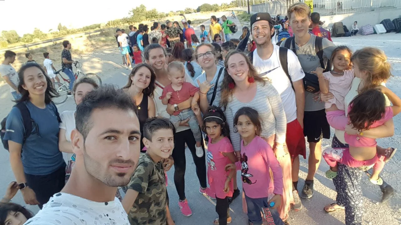  Seeing our Yazidi friends leaving off as they progress to the next stage of their journeys - Athens 