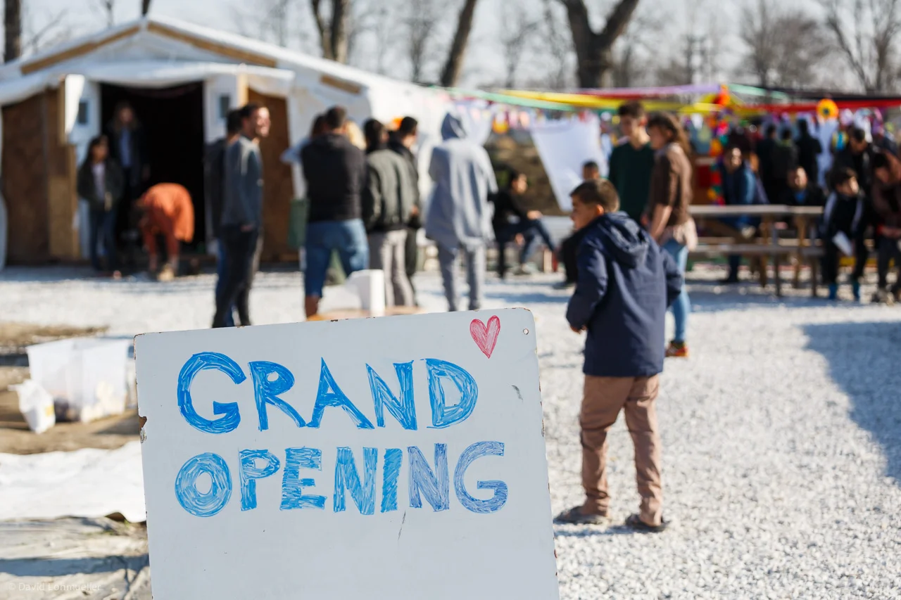 LHI Center in Serres, Greece: Our center allows refugees a chance to progress though education, healing, trauma-informed recreation, and nutritious food. Photo by David Lohmueller