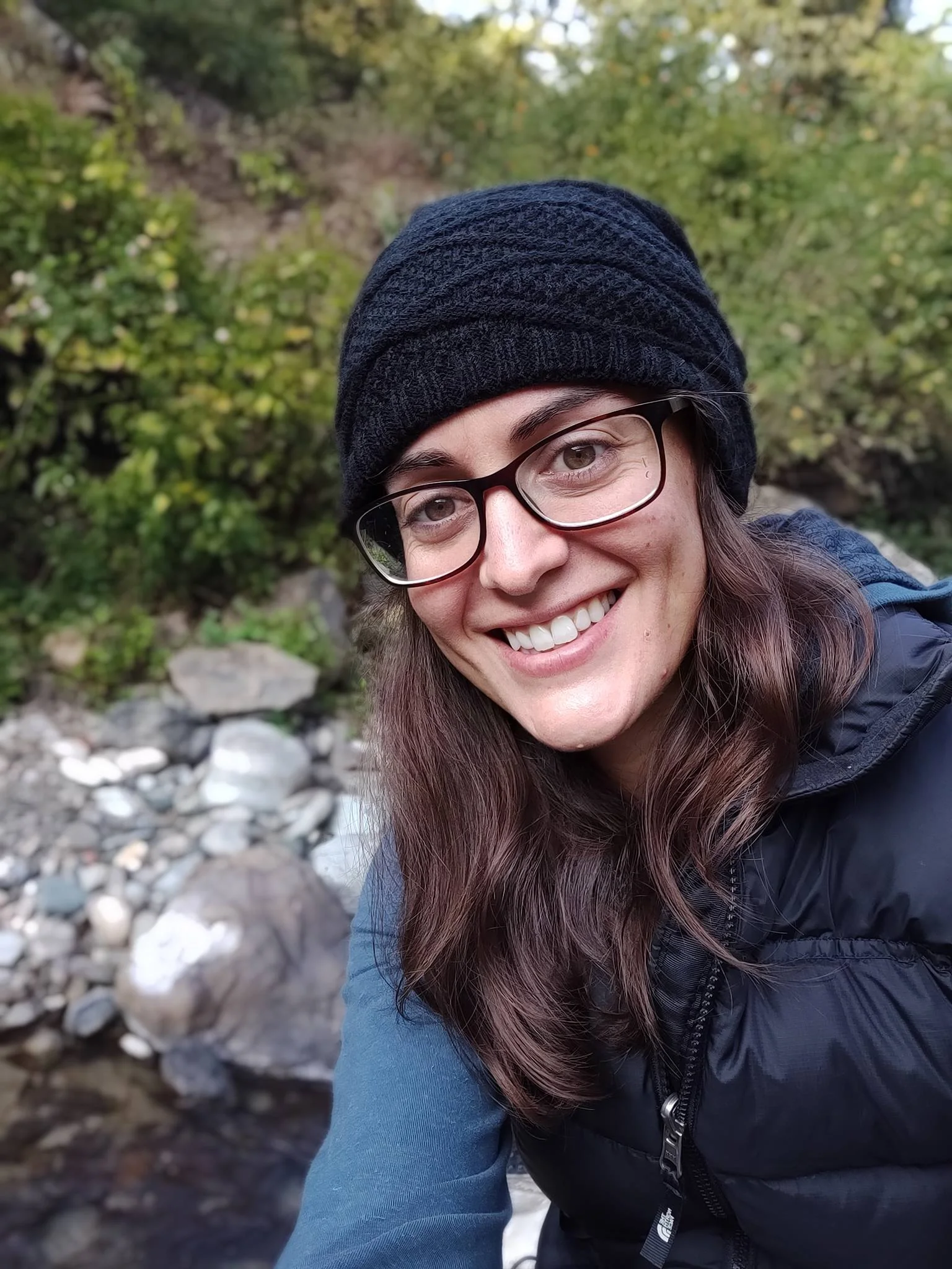 Molly hiking in the Himalayas during her latest yoga training