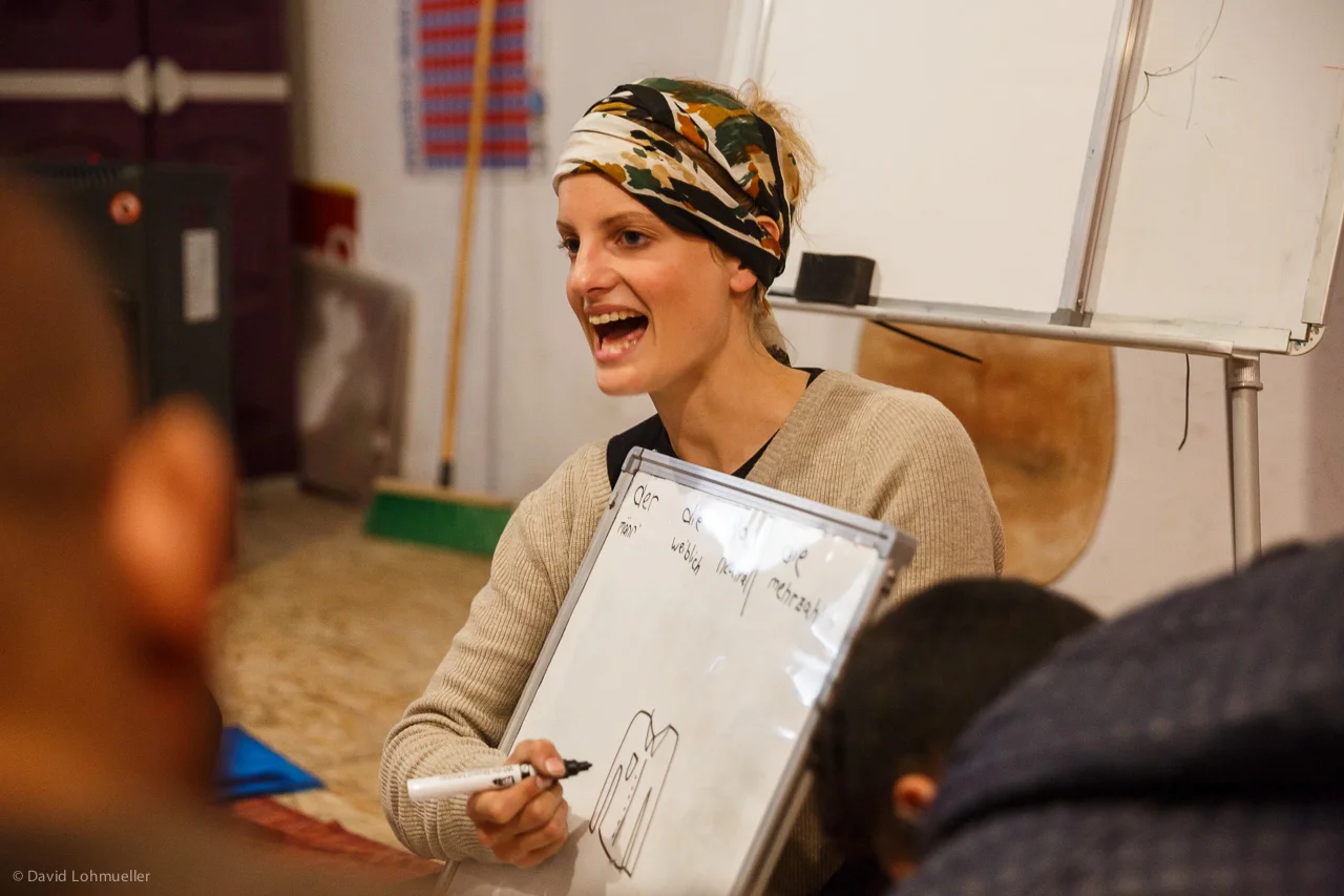  Language classes taught at our Refugee Center help with preparation for resettlement. 