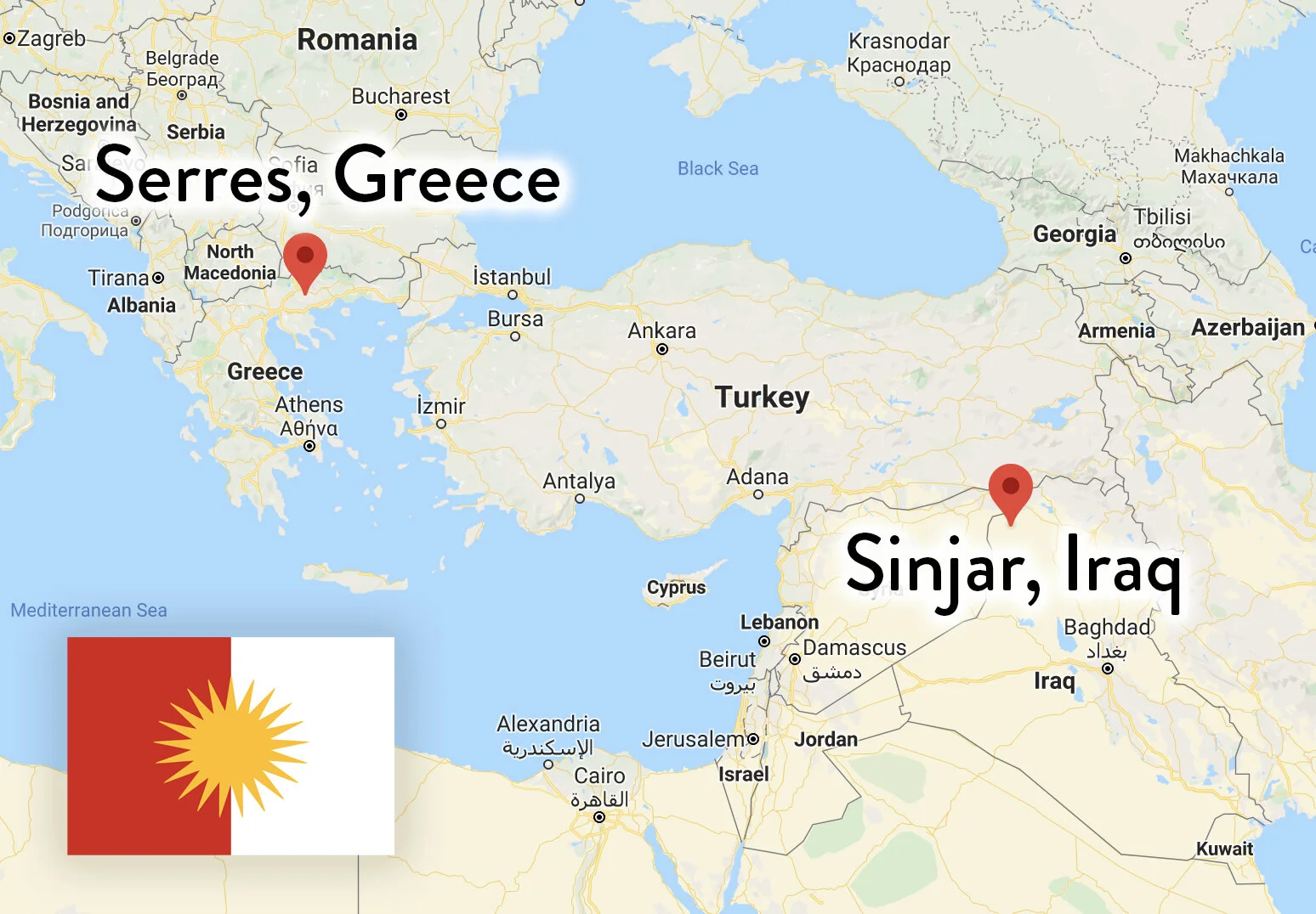   Many of the Yazidis who survived the ISIS attacks fled through Turkey to Greece.  
